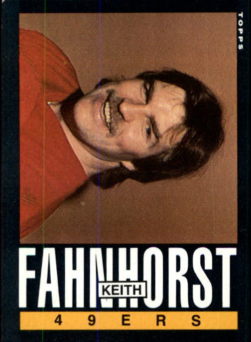 Keith Fahnhorst 1986 Topps #163 Football Card