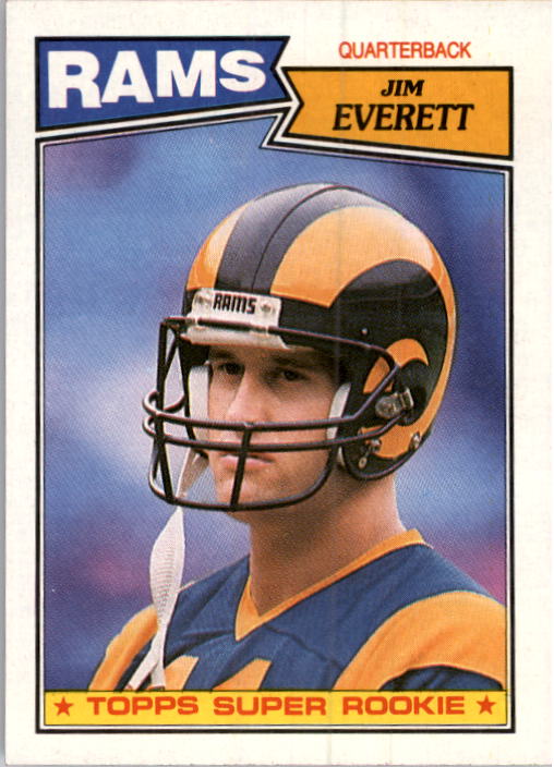 Jim Everett 1991 Upper Deck Team Checklist #94 Los Angeles Rams