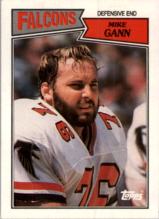 1986 McDonald's Atlanta Falcons - Full Game Pieces: Week 4 Green Tab #NNO  Mike Gann