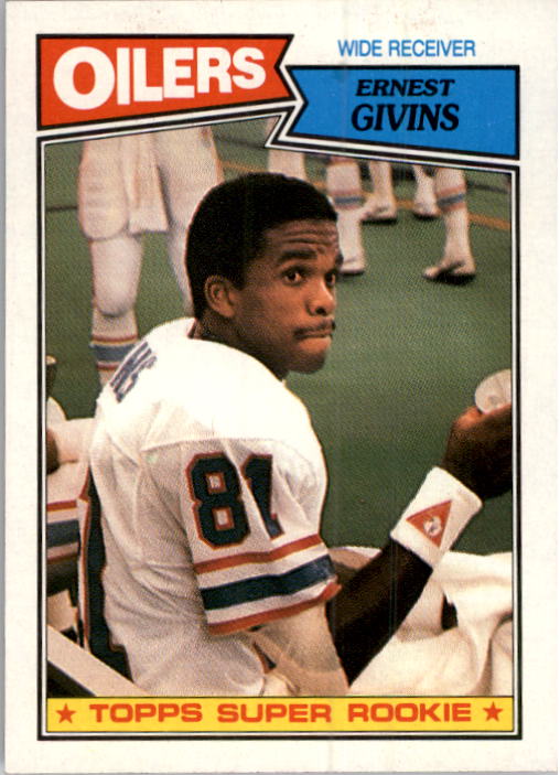 : 1992 Topps Series 1 Football #187 Ernest Givins Houston Oilers  Official NFL Trading Card Sharp Corners Guaranteed : Collectibles & Fine Art