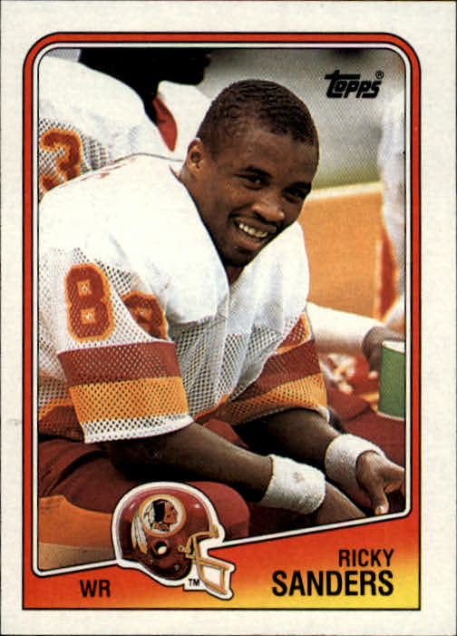 : 1990 Score Football Card #389 Ricky Sanders : Collectibles &  Fine Art