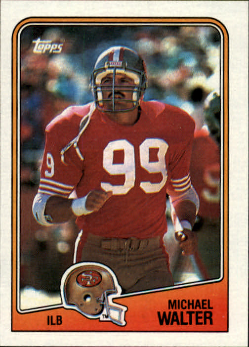 1989 Pro Set GTE MICHAEL WALTER San Francisco 49ers Super Bowl Card