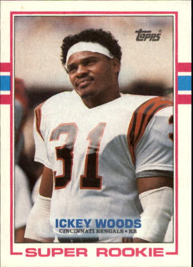 1990 Score ICKEY WOODS Cincinnati Bengals Card