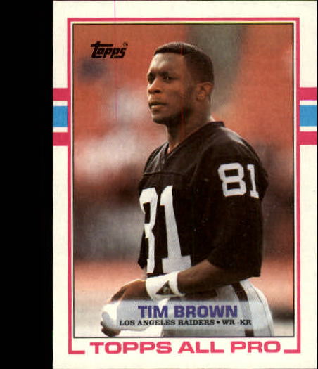 : 1990 Pro Set Football #150 Tim Brown Los Angeles