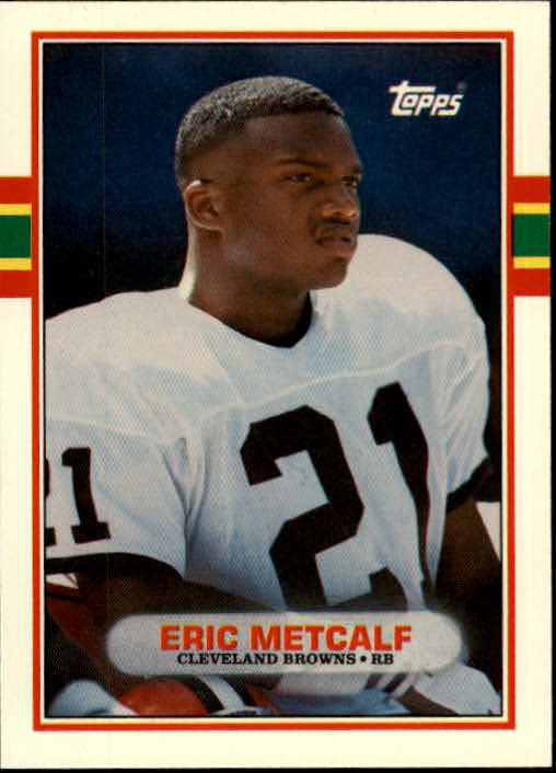 Browns Eric Metcalf Authentic Signed 1994 Playoff #237 Card BAS Slabbed