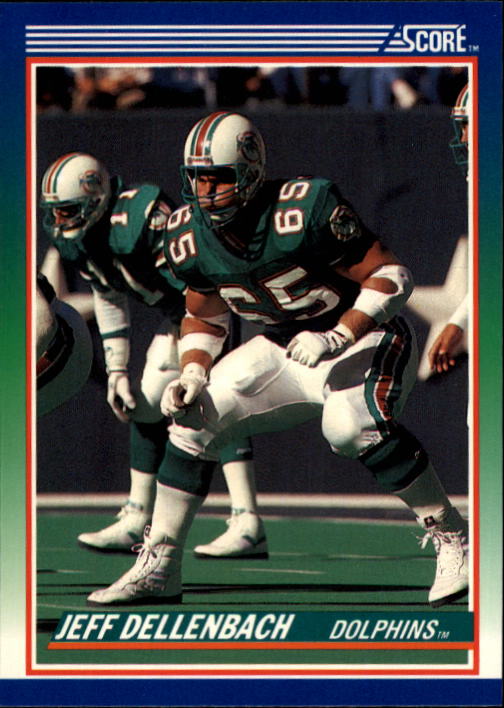 Jeff Dellenbach RC - Miami Dolphins (NFL Football Card) 1990 Pro