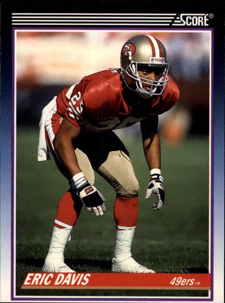  Football NFL 1990 Pro Set #722 Eric Davis #722 NM RC