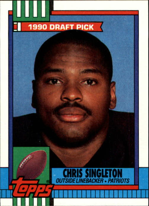 CHRIS SINGLETON SIGNED 1993 TOPPS #428 - NEW ENGLAND PATRIOTS