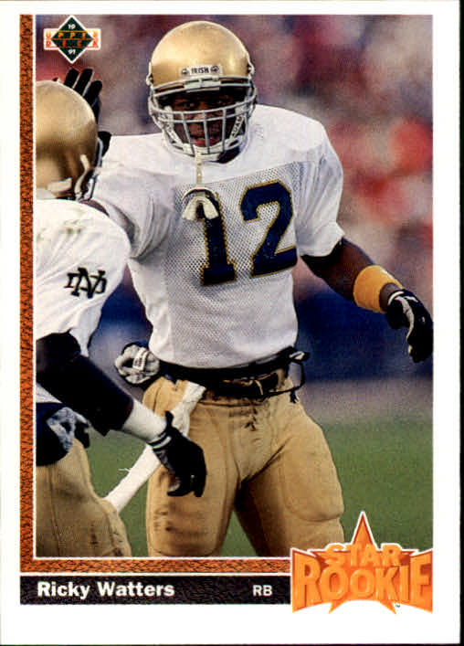 Ricky Watters (49ers/Notre Dame) - 1991 Pro Set #774