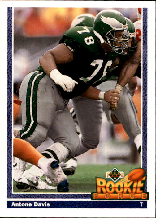 Antone Davis autographed Football Card (Philadelphia Eagles) 1992 Pro Liner  Portraits #350