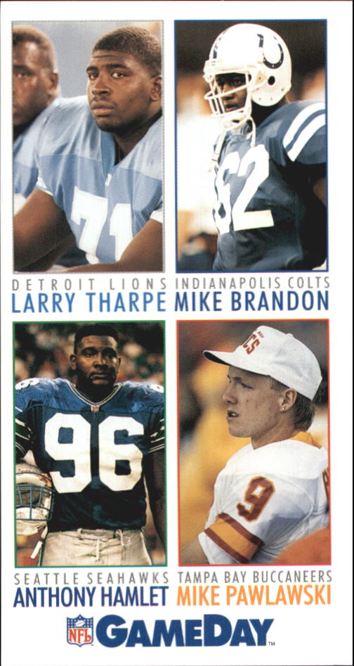 1992 Classic Larry Tharpe Detroit Lions #71