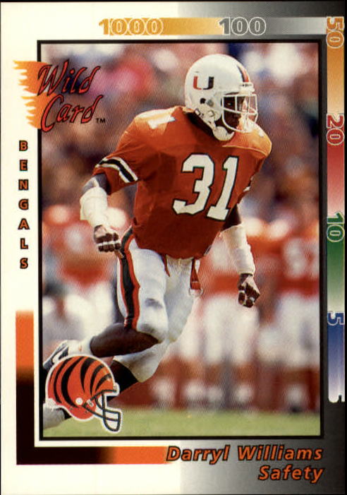 Lot of 50 Cincinnati Bengals Football Cards With Darryl 