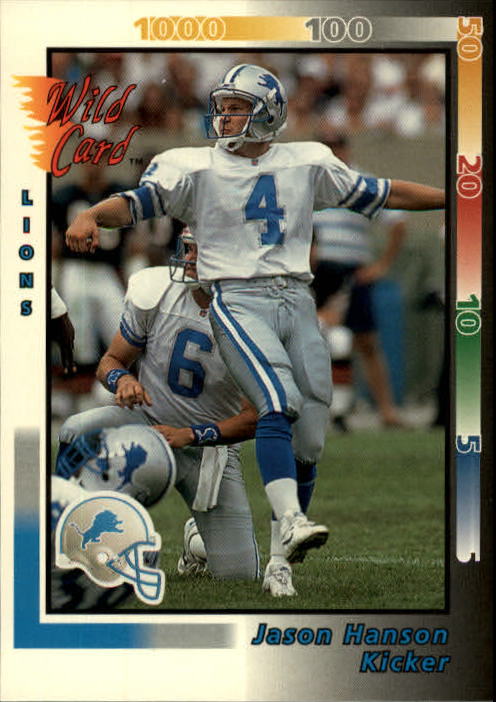 1992 Pro Line Portraits Autographs #61 Jason Hanson - NM-MT