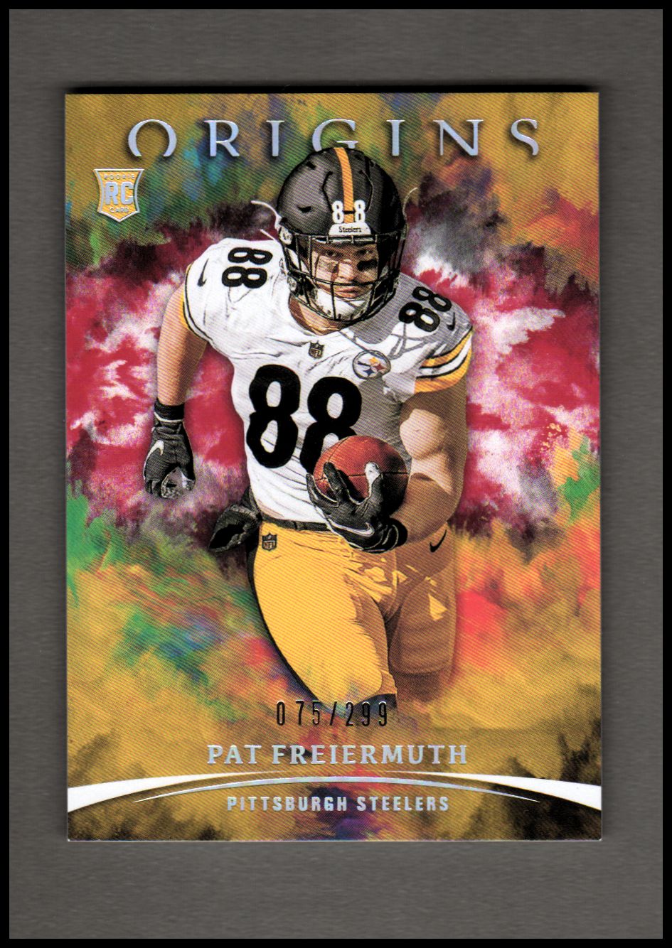 Pat Freiermuth 2021 Panini Chronicles Encased Draft Picks Rookie Jersey Card