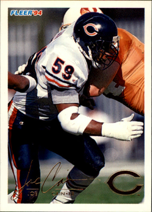 1995 Fleer Football #51 Joe Cain Chicago Bears