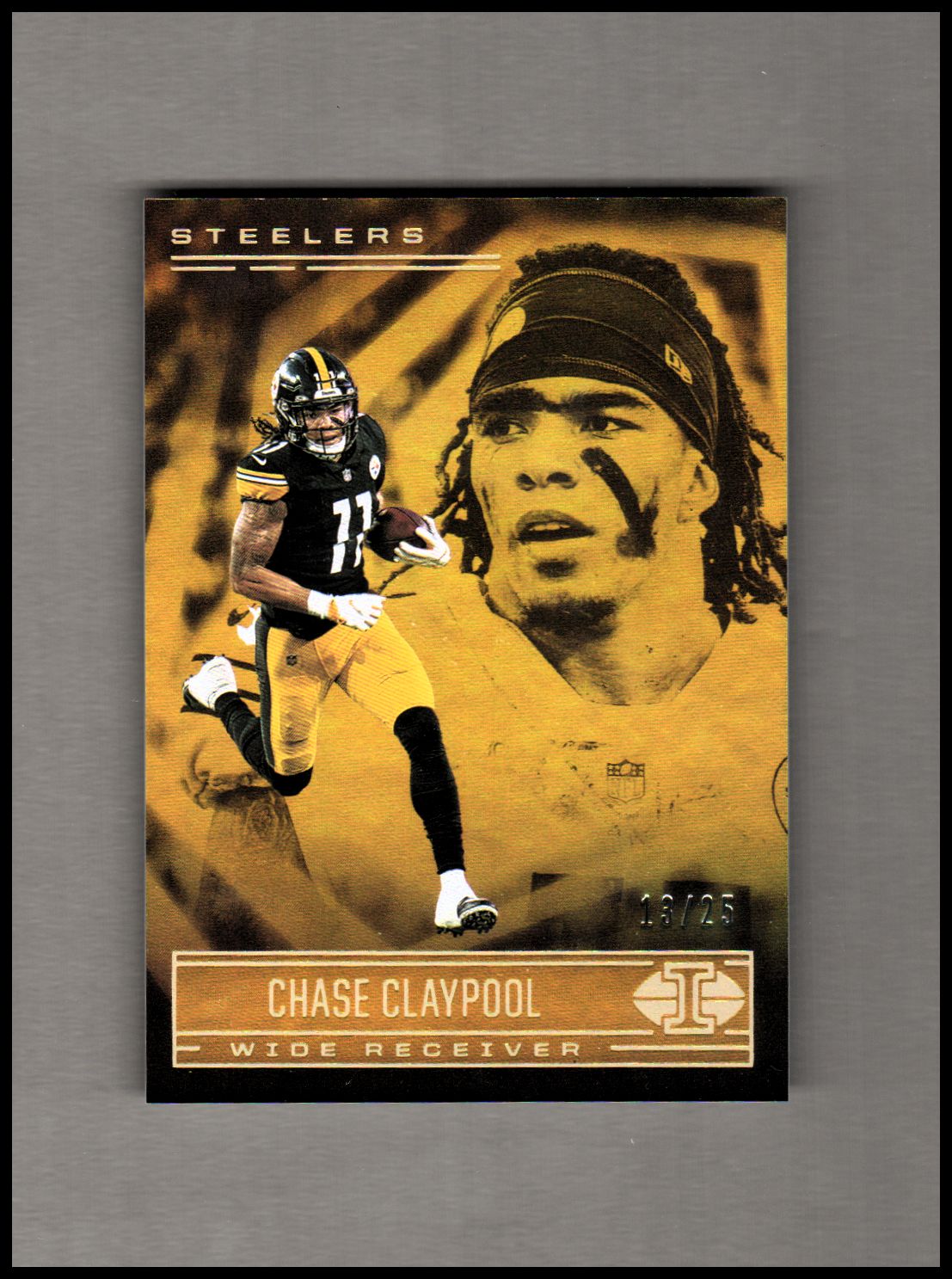 Chase Claypool 2021 Panini Playoff Football #46 Pittsburgh Steelers Card