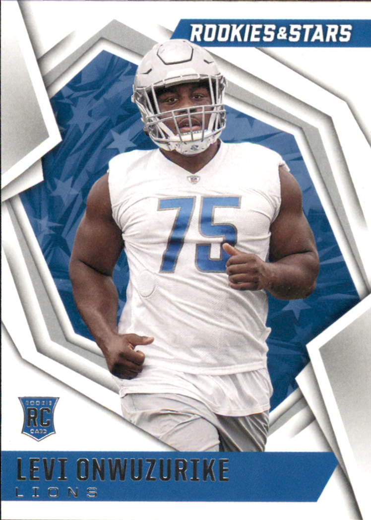 2021 Panini Playoff Football Levi Onwuzurike GREEN #261 Detroit Lions  ROOKIE