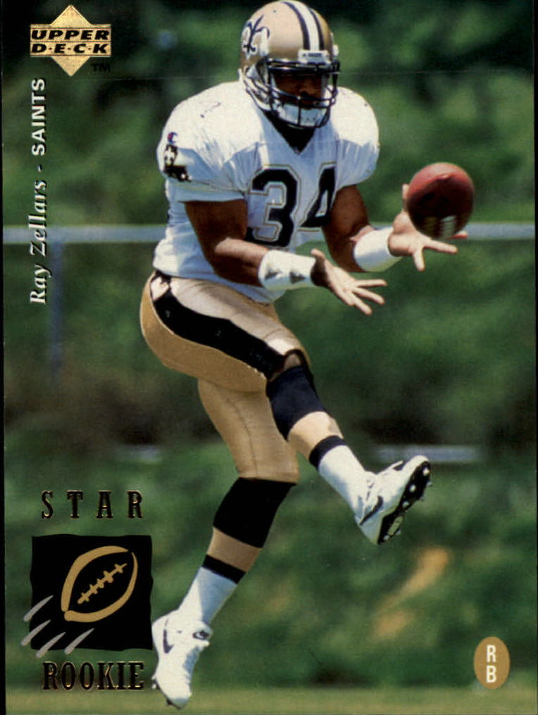 1995 Pro Line Rookie Card #315 Ray Zellars New Orleans Saints