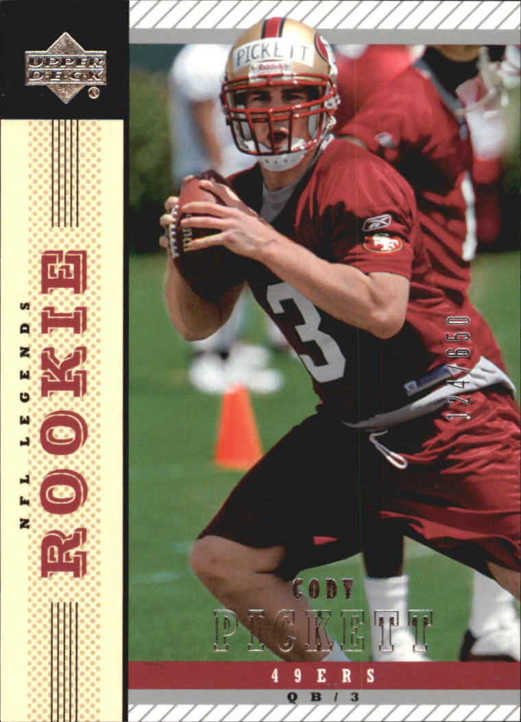 Cody Pickett Football Price Guide | Cody Pickett Trading Card Value ...