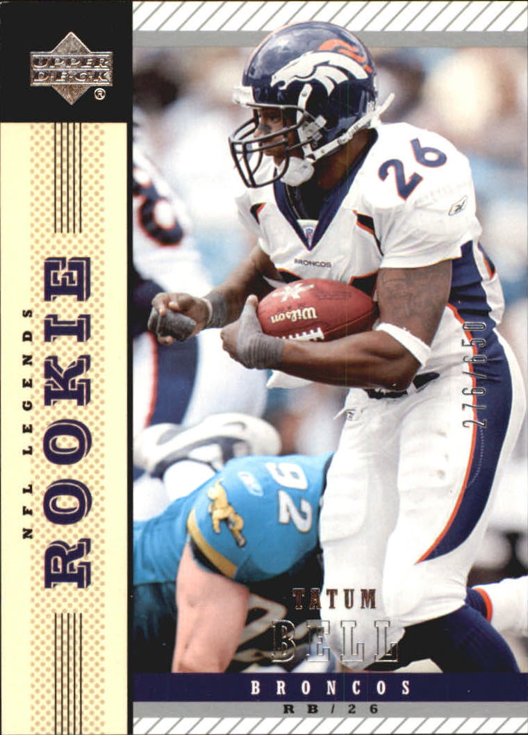 2006 Playoff NFL # Tatum Bell Denver Broncos Card #61 at 's Sports  Collectibles Store