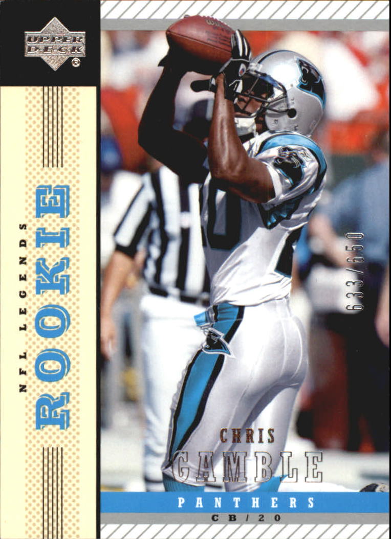 Chris Gamble Football Price Guide | Chris Gamble Trading Card Value ...