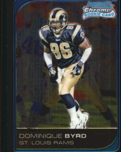 Dominique Byrd Football Price Guide | Dominique Byrd Trading Card Value ...