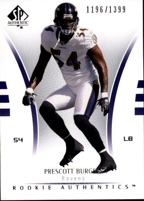 Buy Prescott Burgess Cards Online Prescott Burgess Football Price