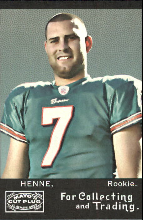 Chad Henne Game-Used Jersey Football Card