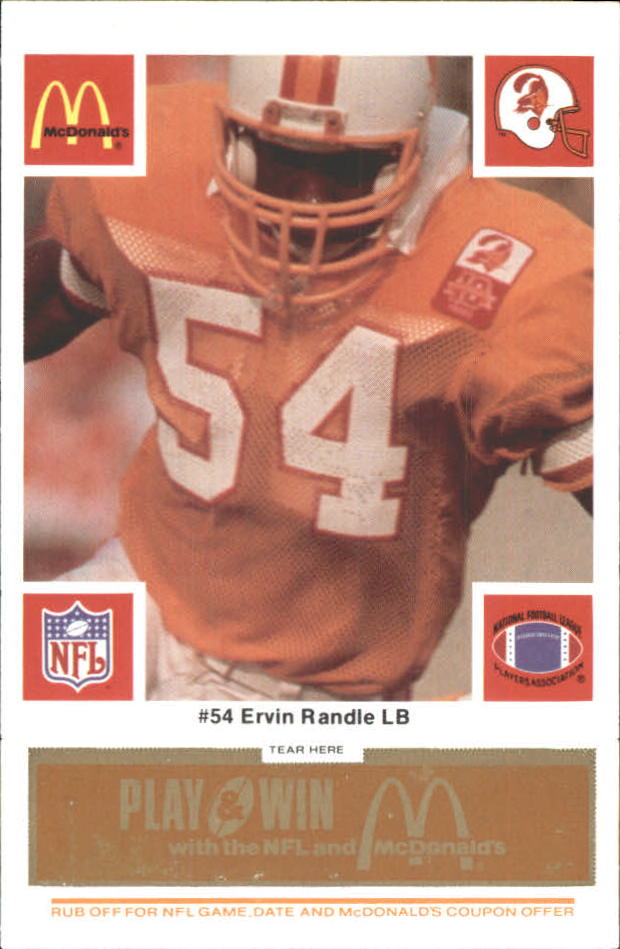 1990 Pro Set #315 ERVIN RANDLE Tampa Bay Buccaneers