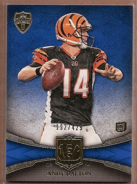 Autographed Cincinnati Bengals Rookie Cards: Andy Dalton 