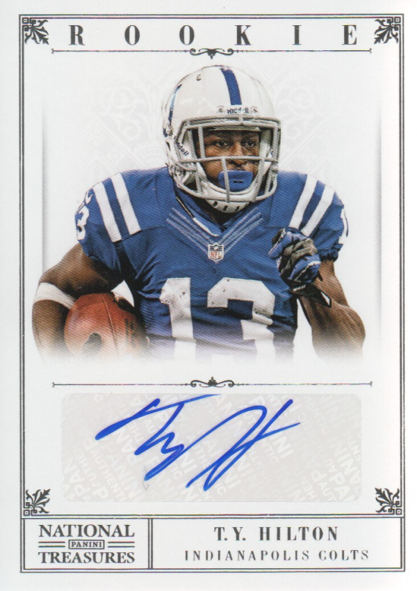 TY Hilton Autographed 2012 Bowman Chrome Rookie Card - Football