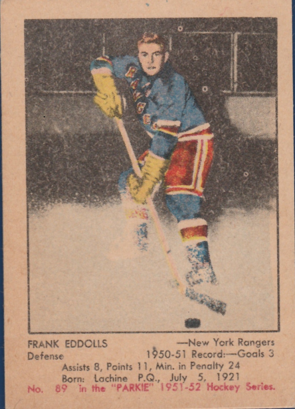 Buy Frank Eddolls Cards Online Frank Eddolls Hockey Price Guide Beckett