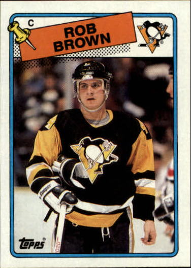  (CI) Rob Brown Hockey Card 1989-90 Pittsburgh Penguins Foodland  1 Rob Brown : Collectibles & Fine Art