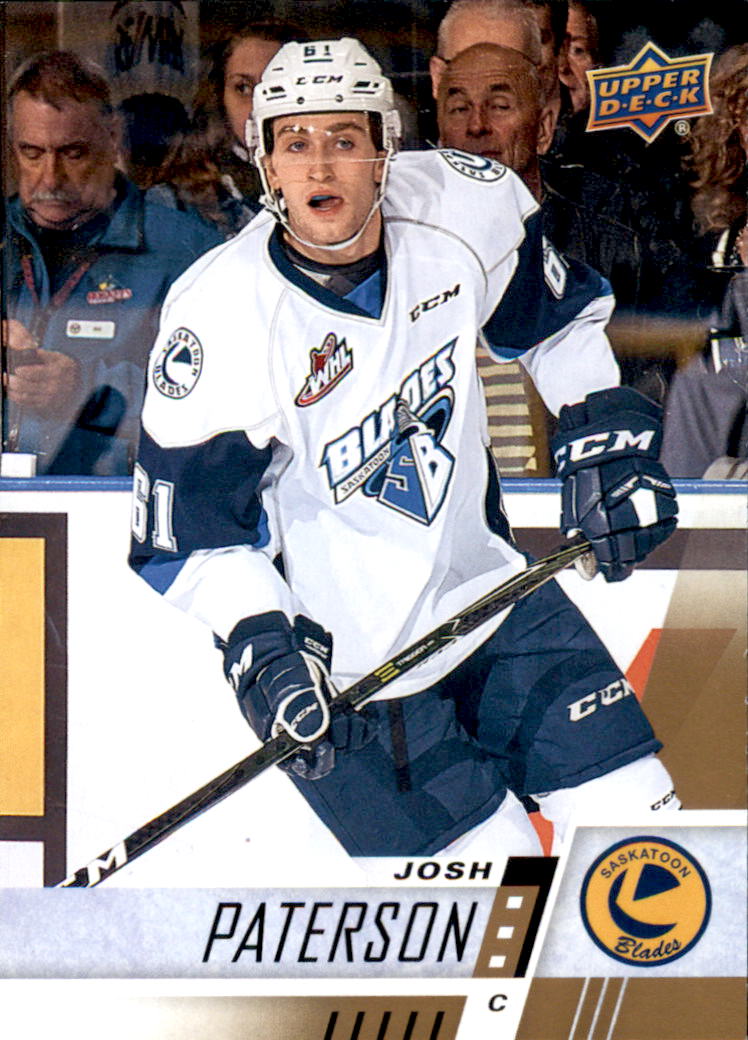 Josh Paterson Hockey Price Guide | Josh Paterson Trading Card Value ...