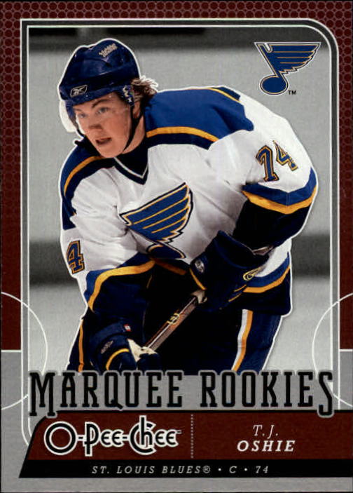 T.J. Oshie 2008-09 Upper Deck SP Game Used Edition Authentic Rookie 464/999  #158 St. Louis Blues